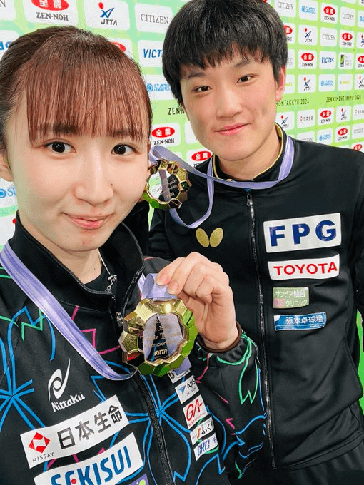 優勝者セルフィー